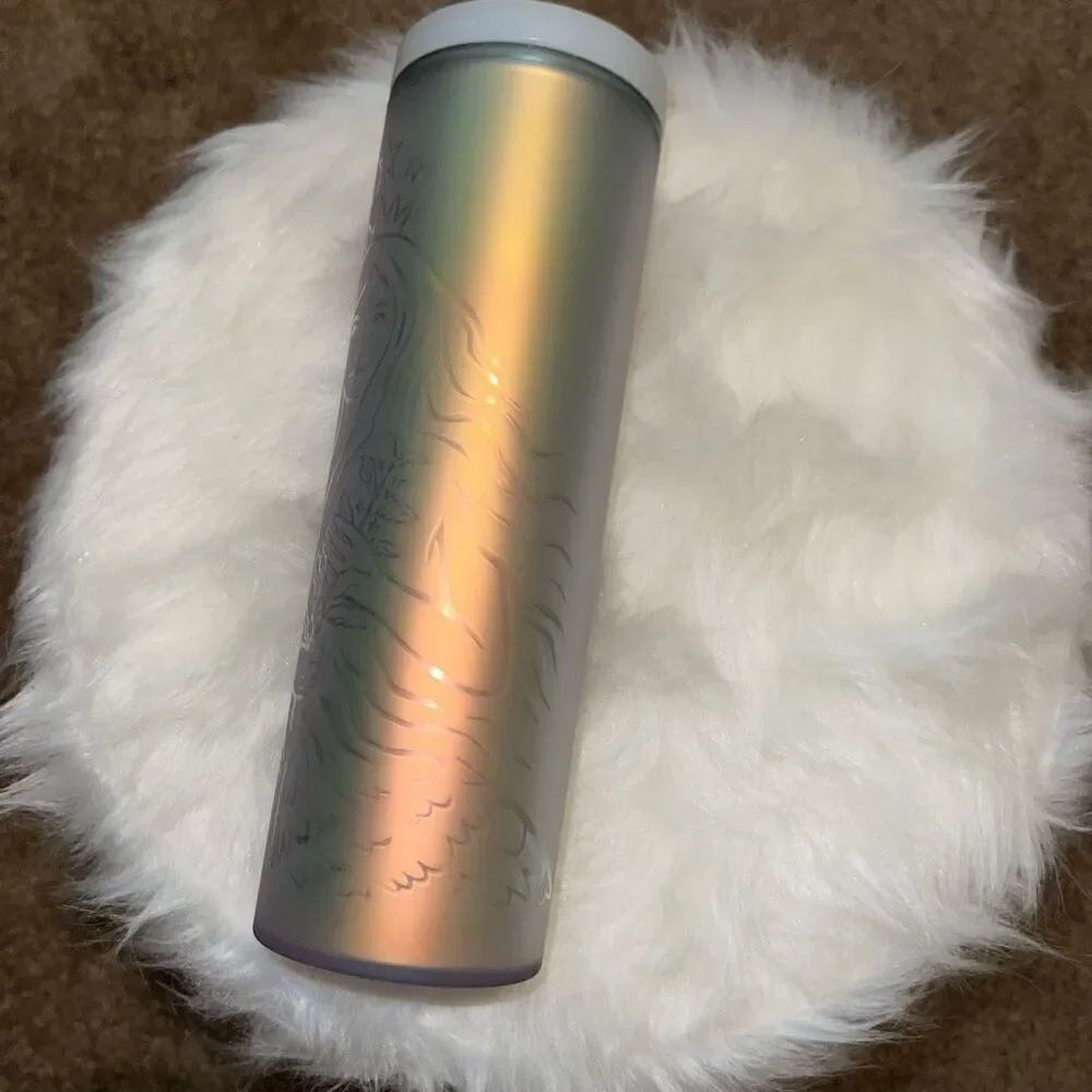 Starbucks 2021 50th Anniversary Frosted Siren Mermaid 16 Oz. Tumbler holographic